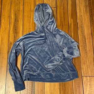 Offline by Aerie Cropped Velour Hoodie